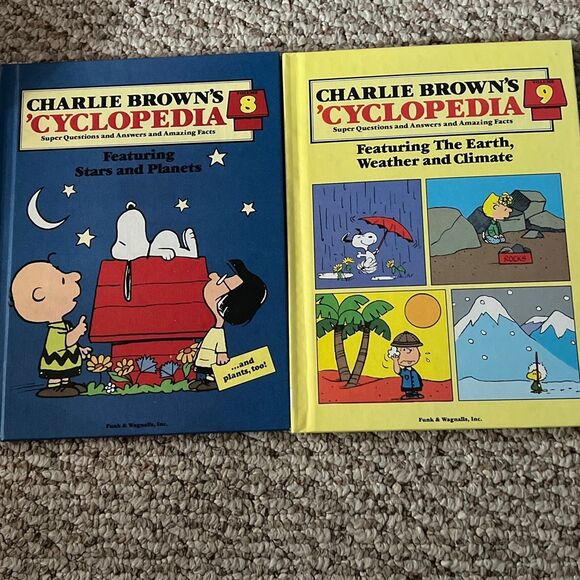 Charlie Brown cyclopedia 1-10 vintage 1989 Charlie Brown books - Picture 6 of 6